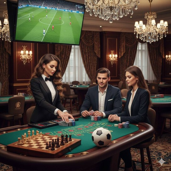迷你飞行棋棋牌 - 多人对战场景